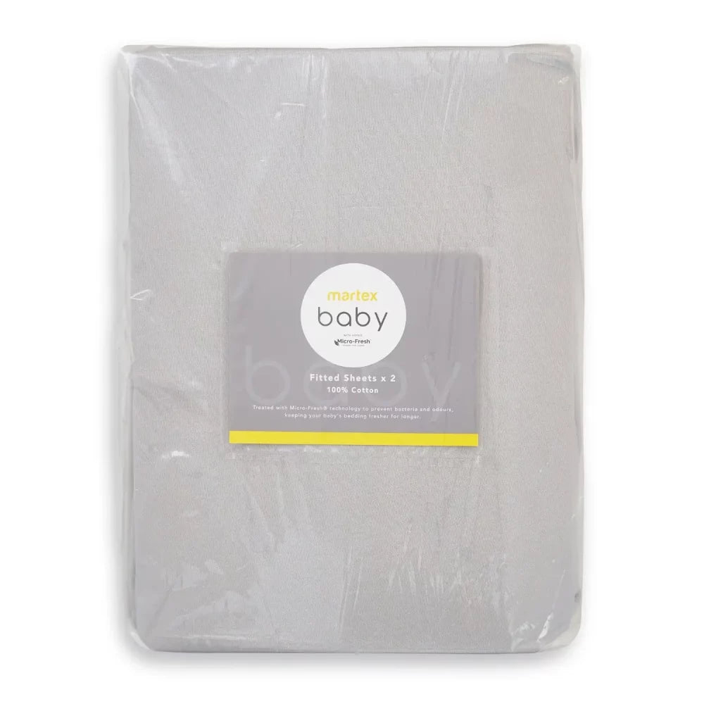 Baby Moses 30/66/9cm Fitted Sheet Grey