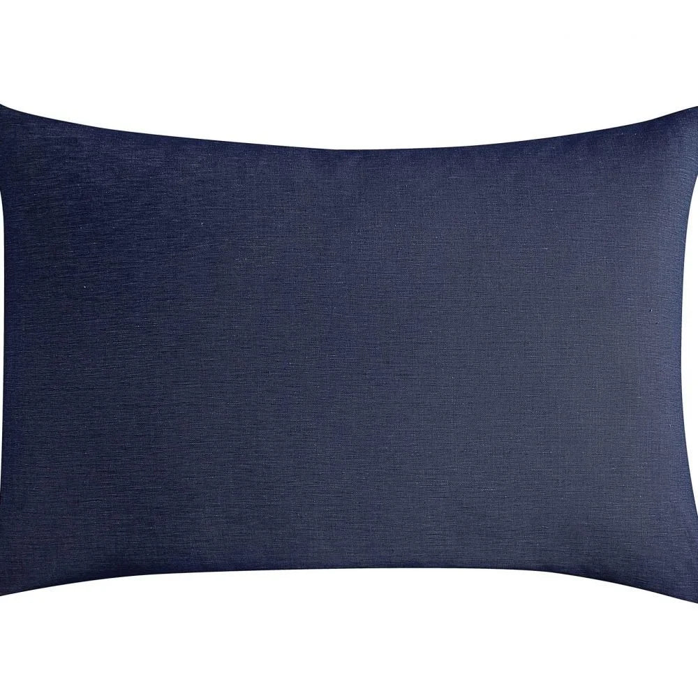 Lazy Linen Pillowcase Pair Navy