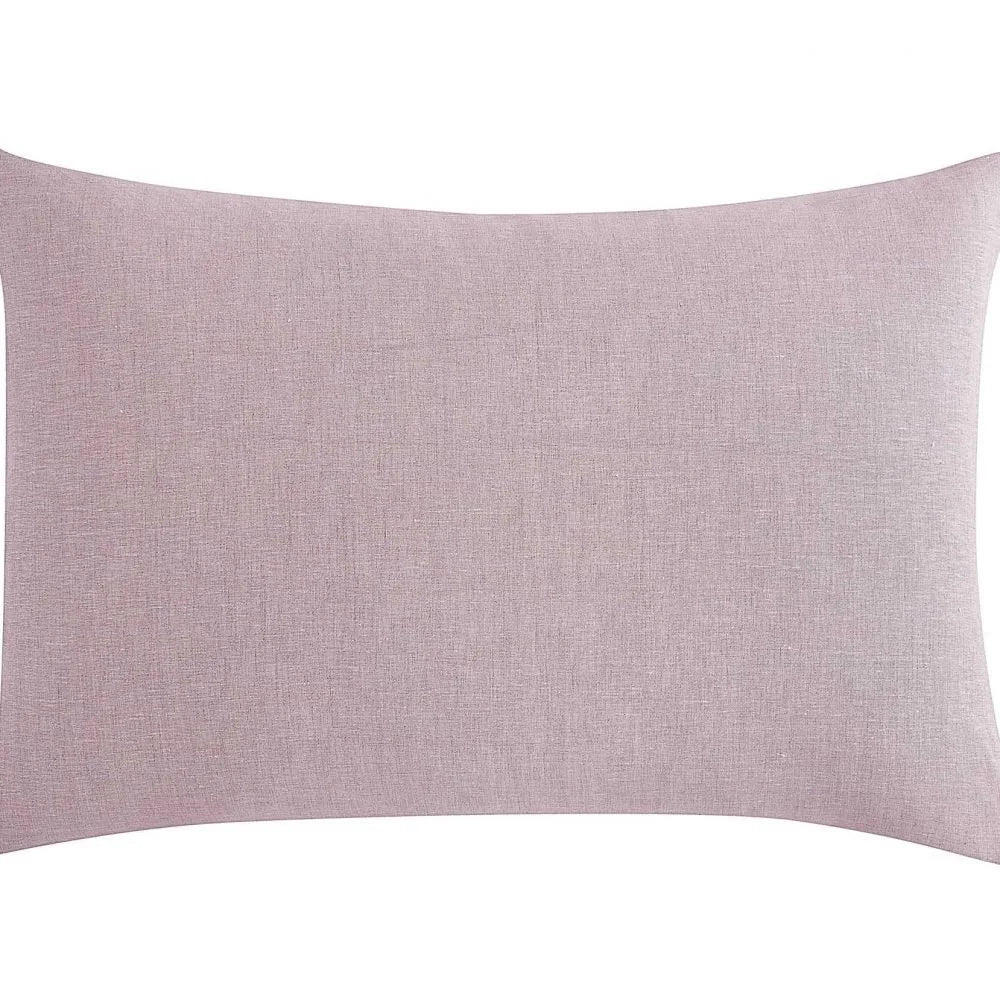 Lazy Linen Pillowcase Pair Mellow Pink