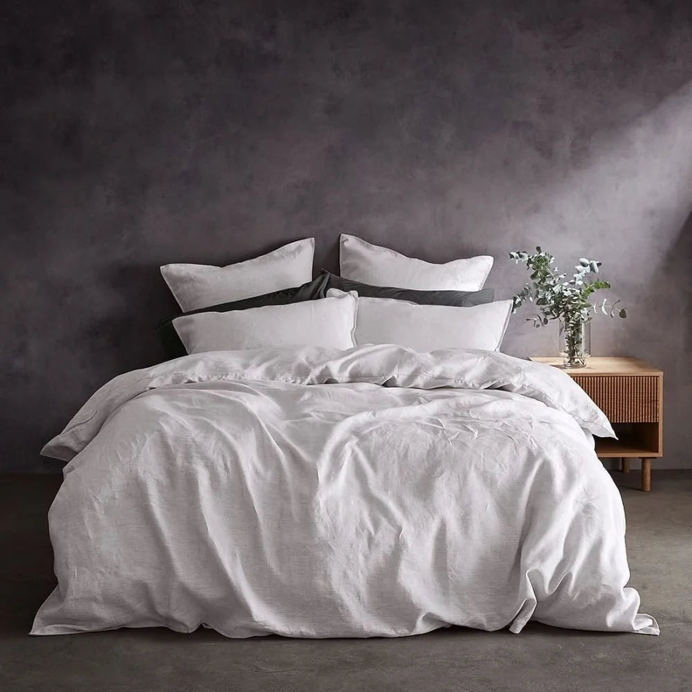 Lazy Linen Pillowcase Pair Charcoal